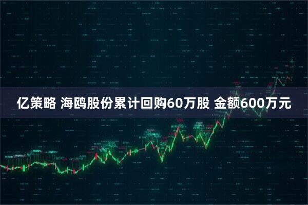 亿策略 海鸥股份累计回购60万股 金额600万元