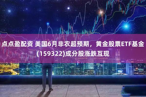 点点盈配资 美国6月非农超预期，黄金股票ETF基金(159322)成分股涨跌互现