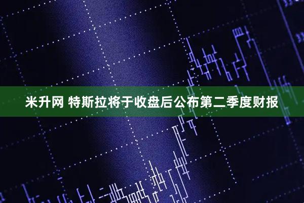 米升网 特斯拉将于收盘后公布第二季度财报